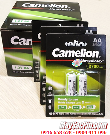 COMBO 01hộp Pin sạc AA 1.2v Camelion AlwaysReady NH-AA2700ARBP2 (MẪU MỚI) _Giá chỉ 960.000/24viên